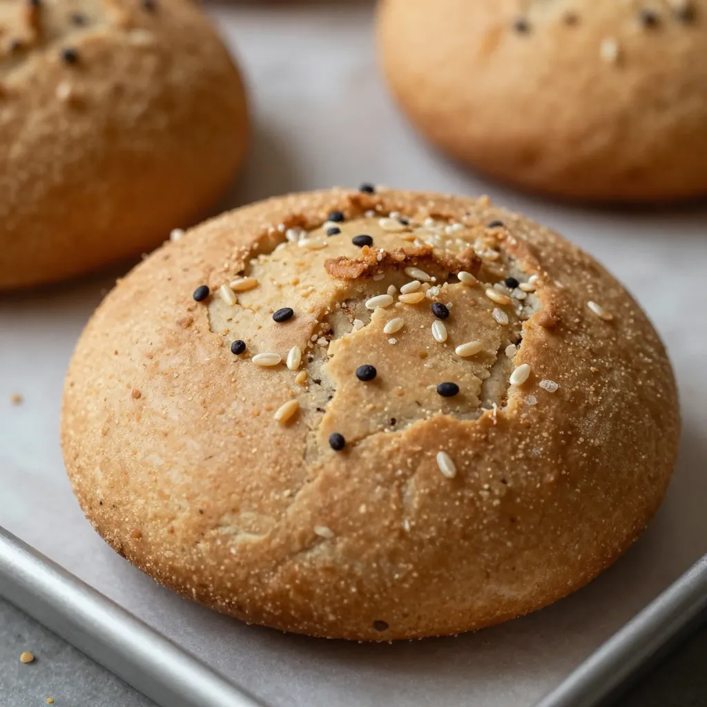 Freshly milled flour in container